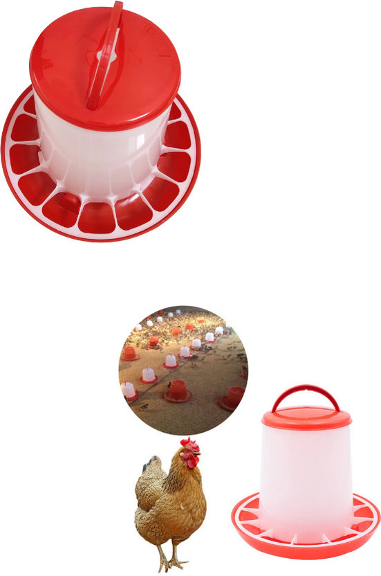 TM&W Automatic Bird Feeder 1.5 Kg Chicken Duck Peacock Quail Turkey 2 Pieces Window Bird Feeder Bird Feeder(White)