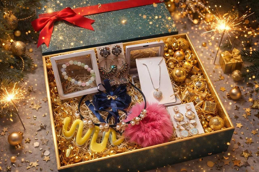 Twin Sparks Beautifull Hair & Jewelry Gift Hamper(Set of 1)