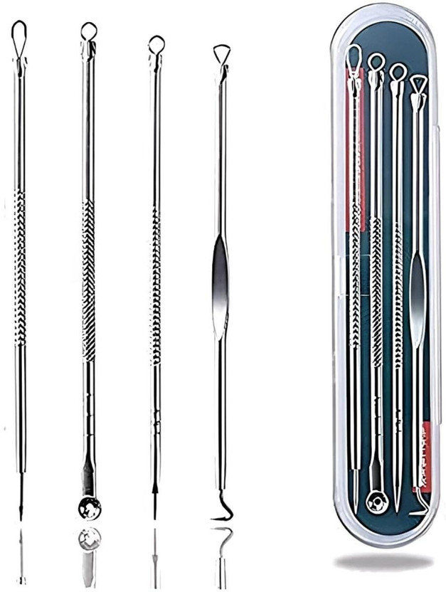Yuvami's Stainless Steel Blackhead Remover Needle(Pack of 4)