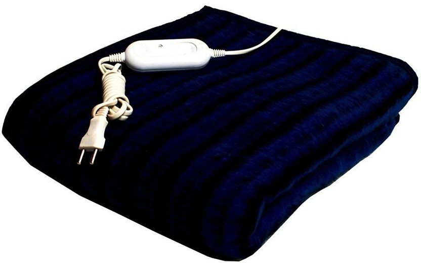Comfort Ideas Solid Single Electric Blanket for  Heavy Winter(Polyester, Multicolor)
