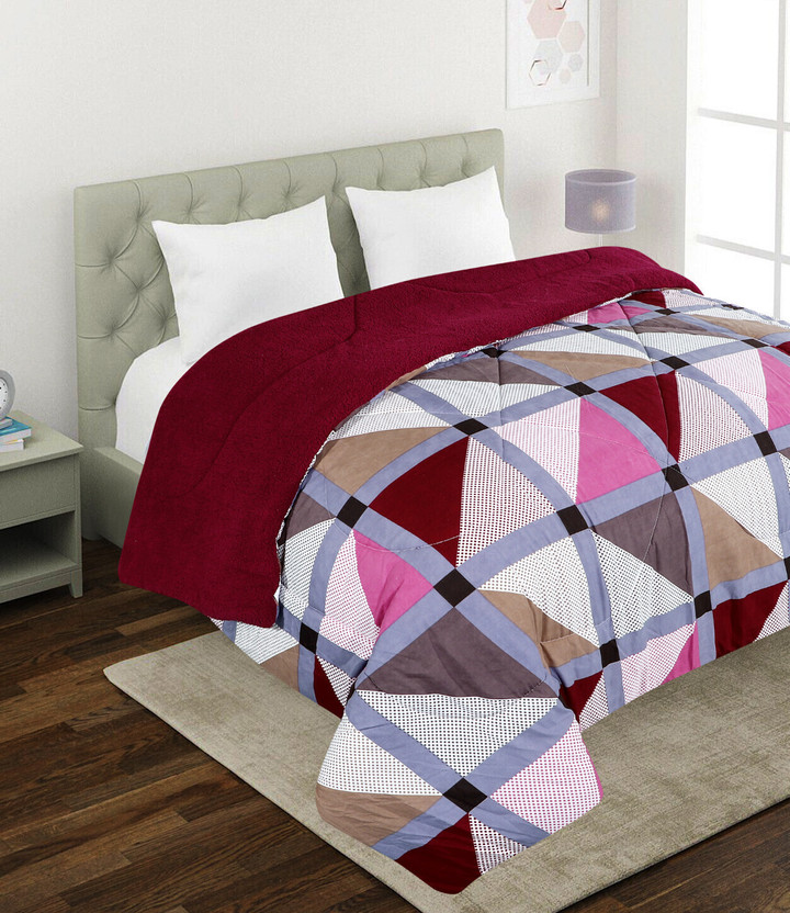 Homerica Printed Double Quilt for  Heavy Winter(Microfiber, Candy)