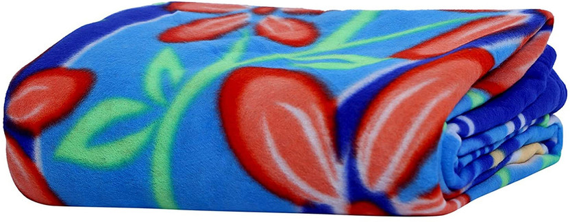 Abony Global Floral Single AC Blanket for  AC Room(Microfiber, Multicolor)