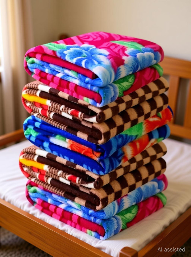 Nayan Enterprises Floral Single Comforter for  Heavy Winter(Polyester, Multicolor)