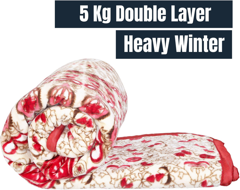 Deniyal ENTERPRISES Printed King Weighted Blanket for  Heavy Winter(Polyester, Multicolor - 6)