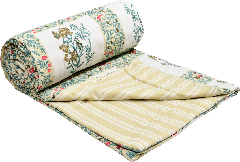 Flipkart Flipkart SmartBuy Floral Single Quilt for  AC Room(Cotton, Red, Brown) - Flipkart Deal