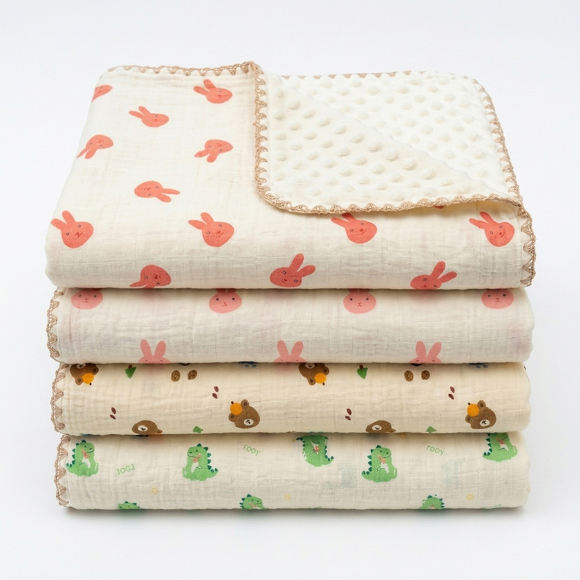 DESYN DESYN Printed Crib AC Blanket for  All Season(Muslin, Multicolor) - Flipkart Deal