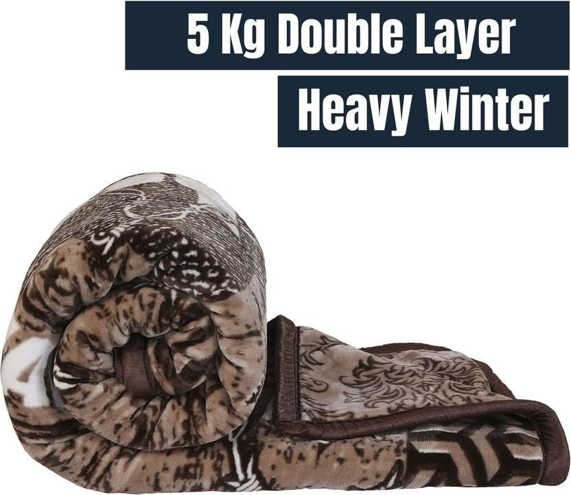 kirshinaENTERPRISES Printed King Weighted Blanket for  Heavy Winter(Polyester, Multicolor - 7)