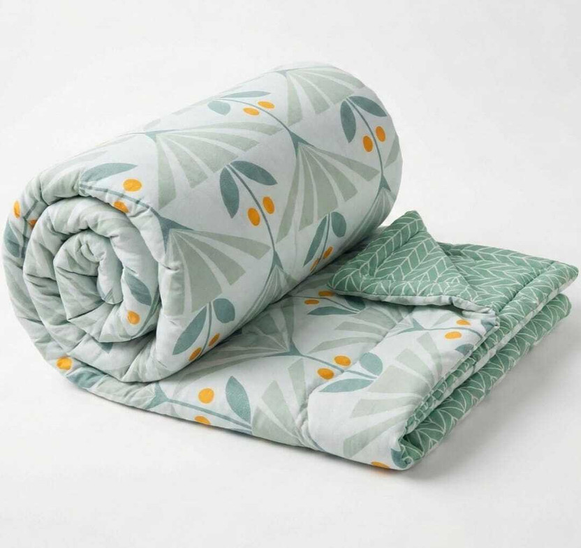 WI WI INTERNATIONAL Floral Single Comforter for  AC Room(Poly Cotton, Green) - Flipkart Deal