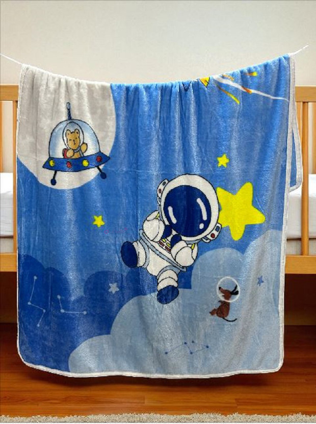 Butterthief Cartoon Single AC Blanket for  Mild Winter(Microfiber, Purple)