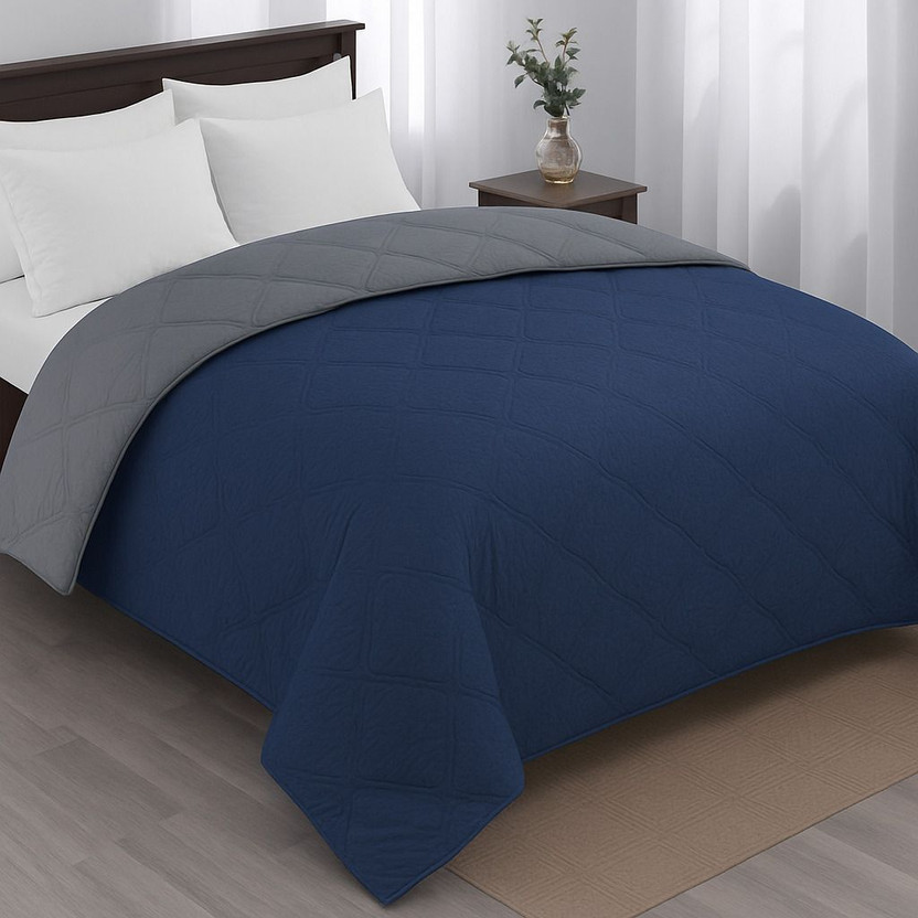RRC Solid Double Comforter for  Mild Winter(Microfiber, Brown)