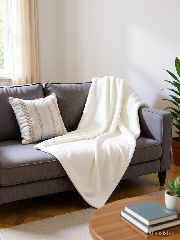 harleen harleen Solid Double Fleece Blanket for  Heavy Winter(Poly Cotton, White) - Flipkart Deal