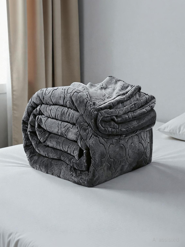 GKM Abstract Double Quilt for  Heavy Winter(Woollen Blend, GREY69)
