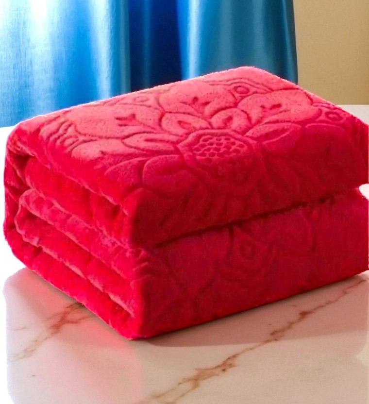 Swikon Swikon star Self Design Double Woollen Blanket for  Heavy Winter(Woollen Blend, Red) - Flipkart Deal