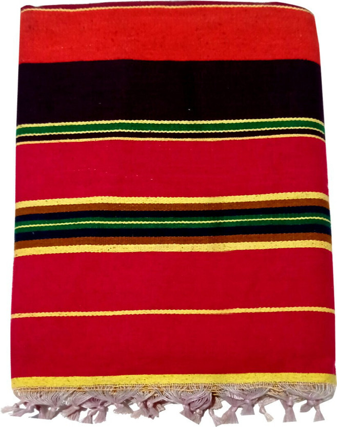gouri textiles solapur manufacturer Striped Single Quilt for  Heavy Winter(Cotton, Multicolor)