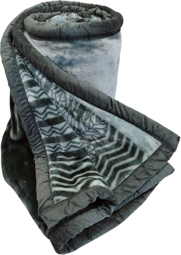 WARMZY Floral Single Weighted Blanket for  Heavy Winter(Polyester, Green Multi)