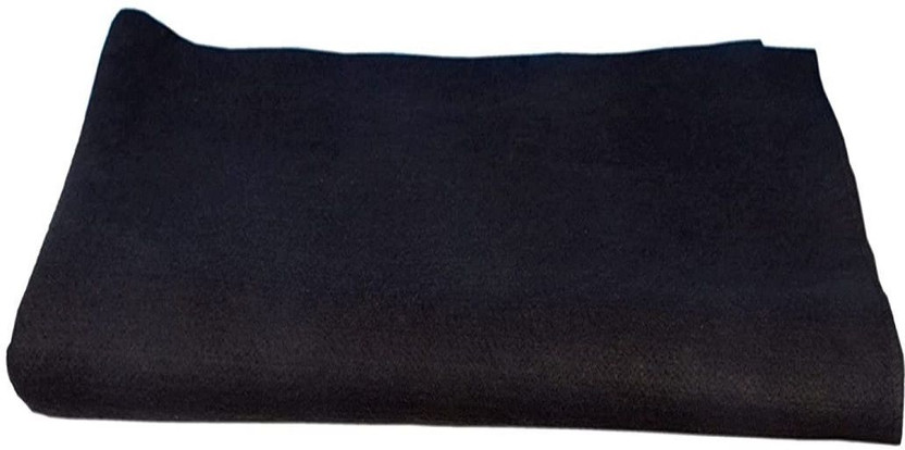 WONDERLOOK Solid Single Weighted Blanket for  Heavy Winter(Poly Cotton, Black)