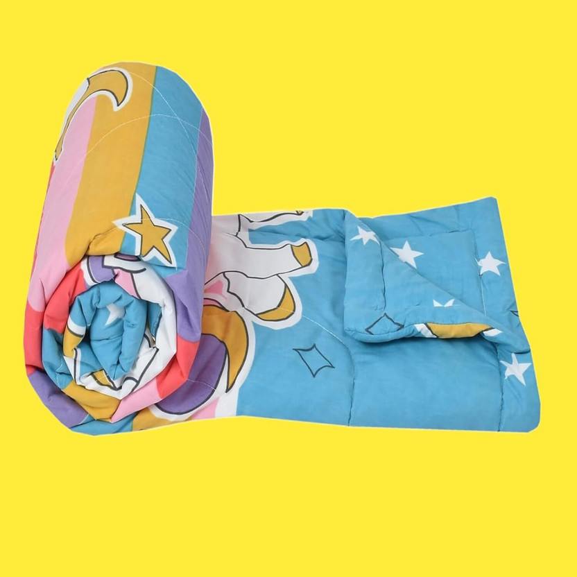 HOMETRESSA Cartoon Single Comforter for  Mild Winter(Microfiber, Multicolor)