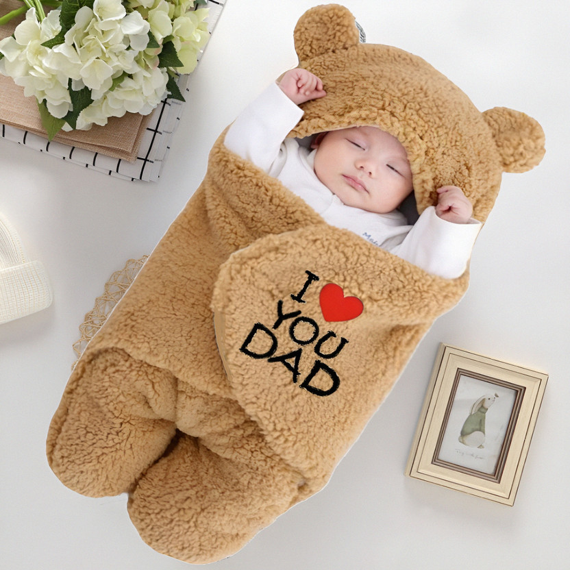 BRANDONN Cotton Baby Bed Sized Bedding Set(Beige Dad, 1 Baby Bedding)