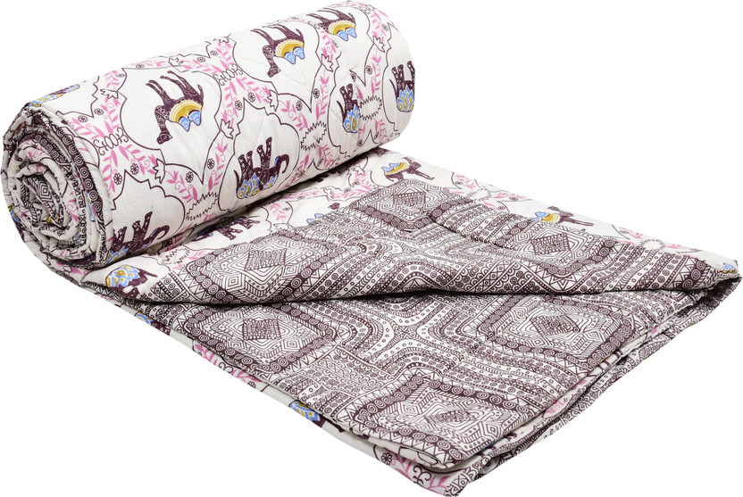 Flipkart Flipkart SmartBuy Floral Single Quilt for  AC Room(Cotton, Red, Blue) - Flipkart Deal