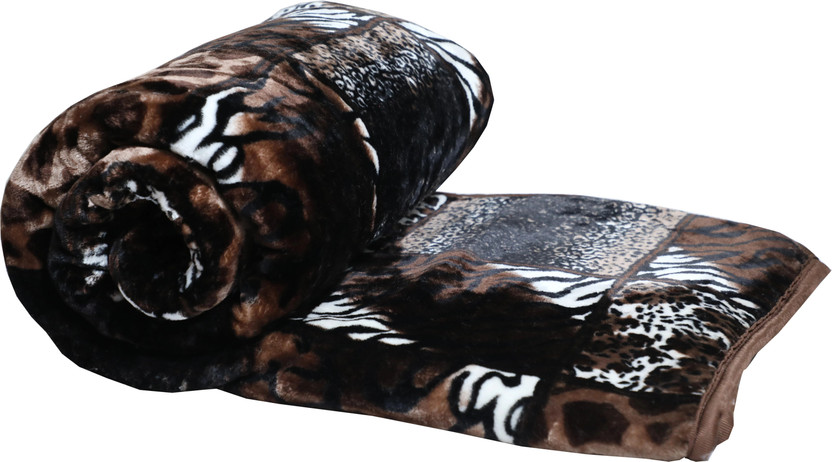 RIAN RIAN Printed Single Mink Blanket for  Heavy Winter(Polyester, Multicolor) - Flipkart Deal