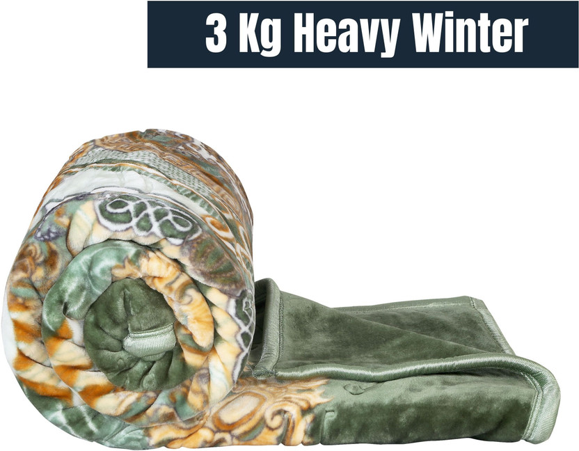 Relaxfeel Printed Double Weighted Blanket for  Heavy Winter(Microfiber, Multicolor - 10)