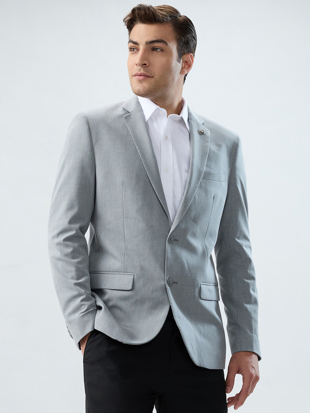 PARK PARK AVENUE Solid Bandhgala Formal Men Blazer(Grey) - Flipkart Deal