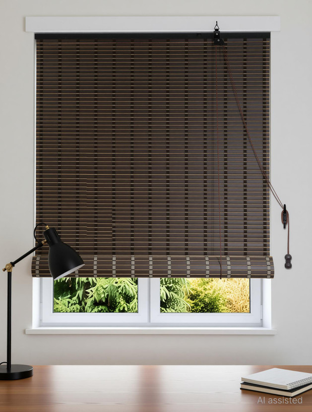 RK DECOR Roller Blind Cord Drawn On Window(Polyvinyl Chloride (PVC), 121 cm x 121 cm, (3.97 ft x 3.97 ft))