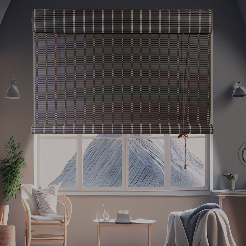 RK DECOR Roller Blind Cord Drawn On Window(Polyvinyl Chloride (PVC), 213 cm x 91 cm, (6.99 ft x 2.99 ft))