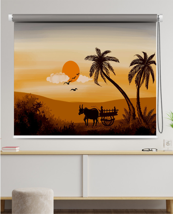 Parker Parker Window Blinds Roller Blind Hand Drawn On Window(Polyester, 121.92 cm x 121.92 cm, (4.0 ft x 4.0 ft)) - Flipkart Deal