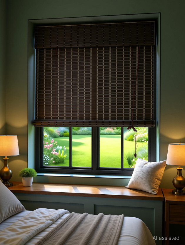 RK DECOR Roller Blind Cord Drawn On Window(Polyvinyl Chloride (PVC), 183 cm x 122 cm, (6.0 ft x 4.0 ft))
