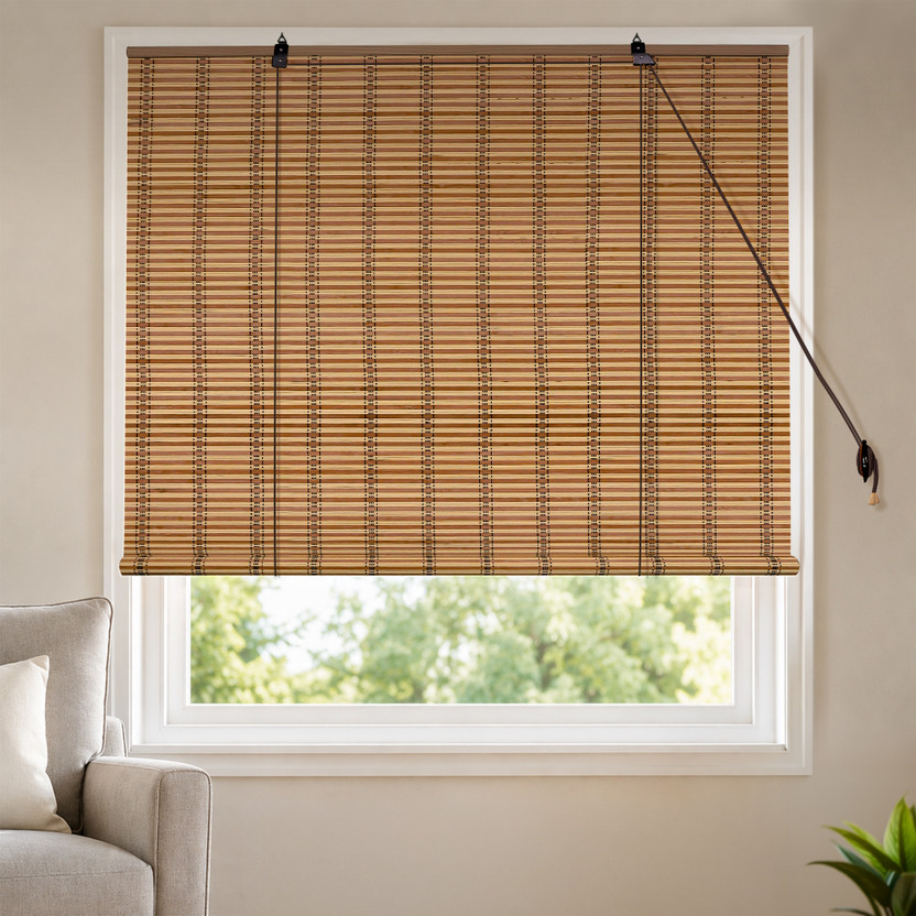Hippo Hippo Roller Blind Cord Drawn On Window(Wood, 153 cm x 122 cm, (5.02 ft x 4.0 ft)) - Flipkart Deal