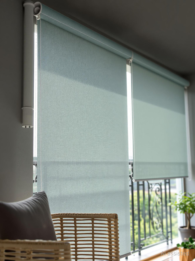 Hippo Roller Blind Runners On Window(Polyethylene (PE), 274.32 cm x 121.92 cm, (9.0 ft x 4.0 ft))