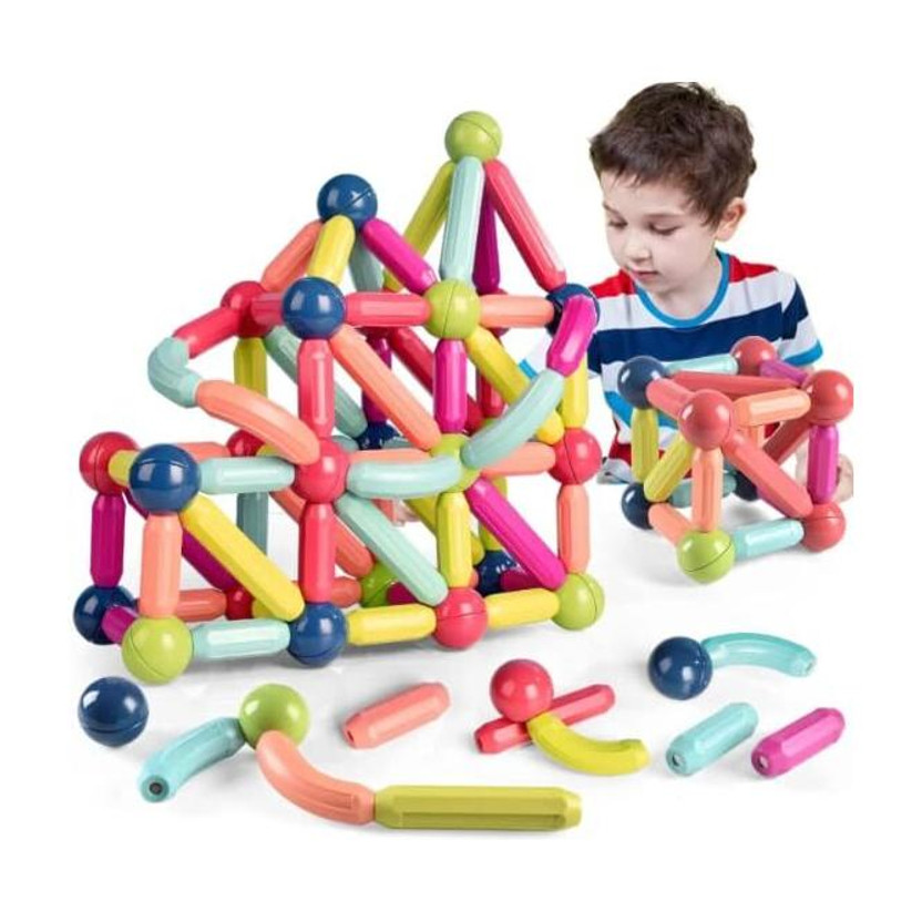 KAMMATESWARA KAMMATESWARA Magnetic Sticks Building Blocks for Kids Magnet Stick With Balls Game (25 Pcs)(Multicolor) - Flipkart Deal