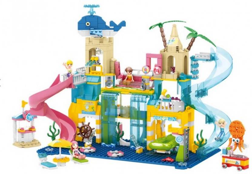RVM Toys Girls Water Park Building Blocks 715Pcs Educational Lego