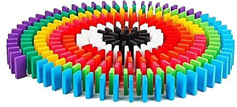 Nutshell 120 pcs Colorful Wooden Dominos Blocks Set for Kids(Multicolor)