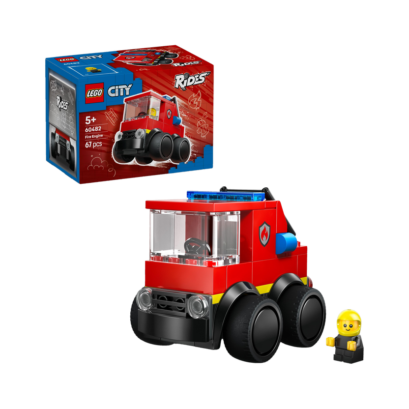 LEGO City Rides Fire Truck Toy Building Set 60482(Multicolor)