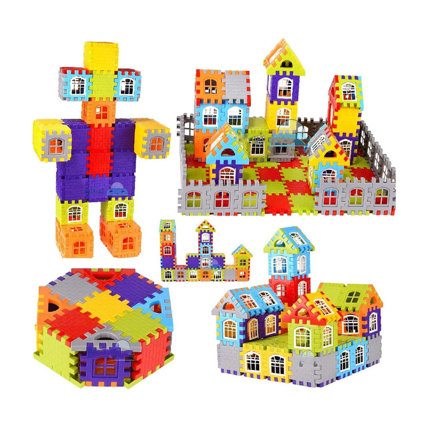 GAMLOID Low Price Happy House Building Blocks Learning/Educational Puzzle Kids Gift Toy(Multicolor)