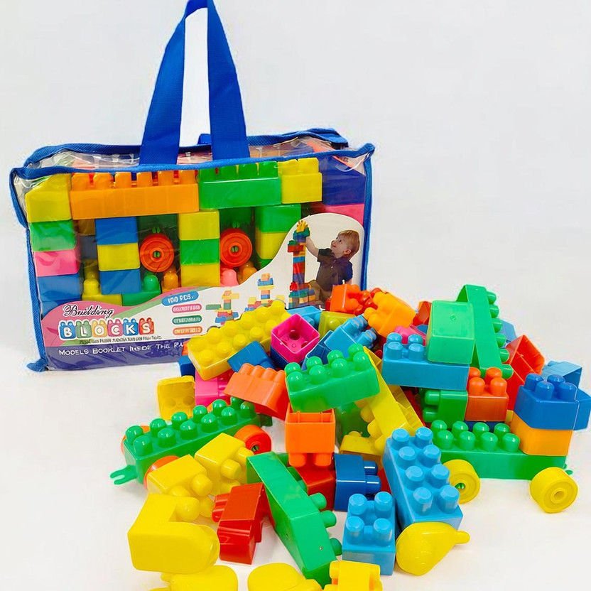 kluzie BEST BUY 100 PCS Building Blocks to expand and imagine Lego blocks for children's Learning & Educational toys boys and girls exercise children's intelligence Toy Set(Multicolor)