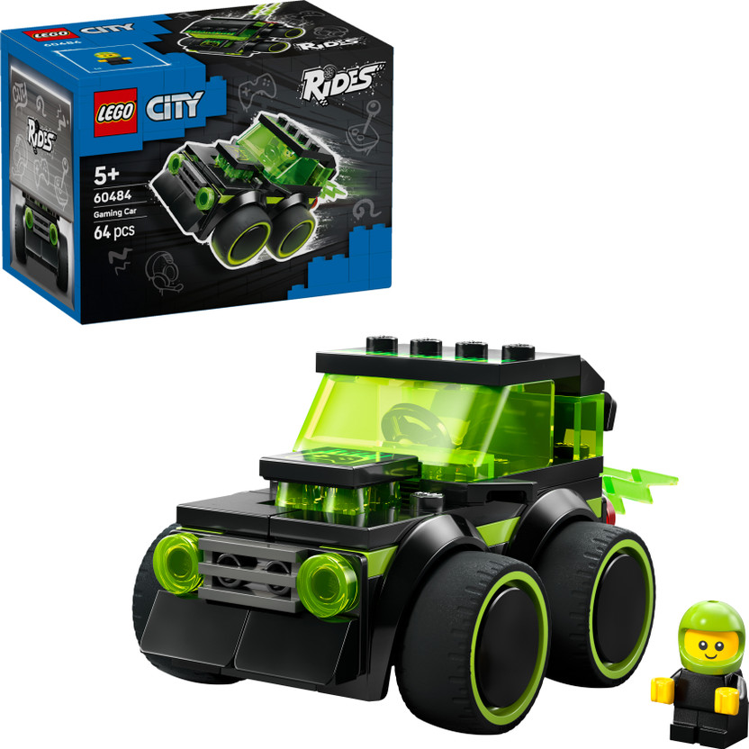 LEGO City Rides Gaming Race Car Model Car Kit 60484(Multicolor)