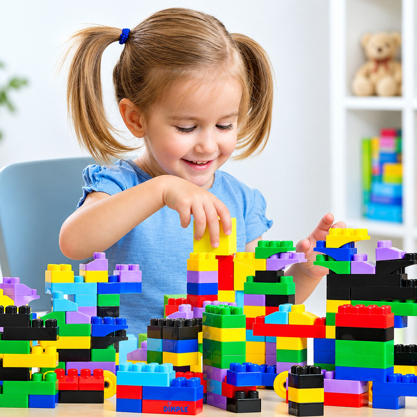 LEGO KIKIZI 60 Pcs Bricks Toys Sets with Wheel,Lego Blocks,Educational Toys for Kids(Multicolor) - Flipkart Deal