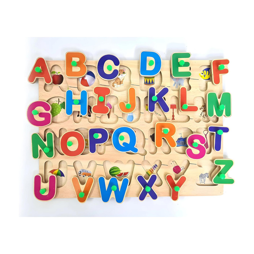 GAMLOID Capital Alphabets Letters Learning Educational Puzzle Toy for Kids(Multicolor)