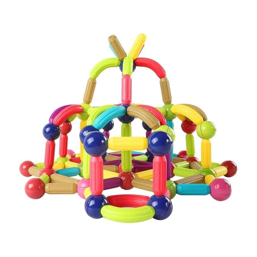 Learn With Fun Magnetic Building Blocks for Kids 25 Pcs(Multicolor)