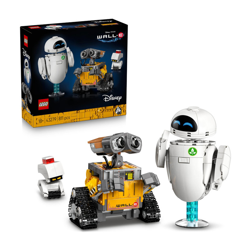 LEGO Disney and Pixar WALL-E and EVE Animated Movie 43279(Multicolor)