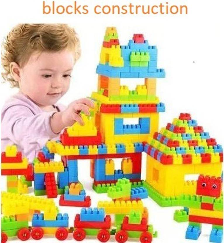 GREEN WAY Blocks fo r Kids Building Brick & Block Game Puzzles Set for