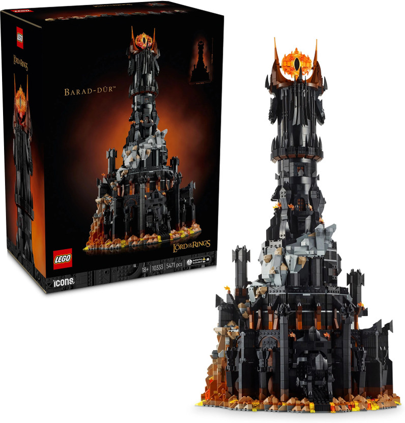 LEGO LEGO Icons The Lord of the Rings: Barad-dr 10333 (5471 Blocks)(Multicolor) - Flipkart Deal