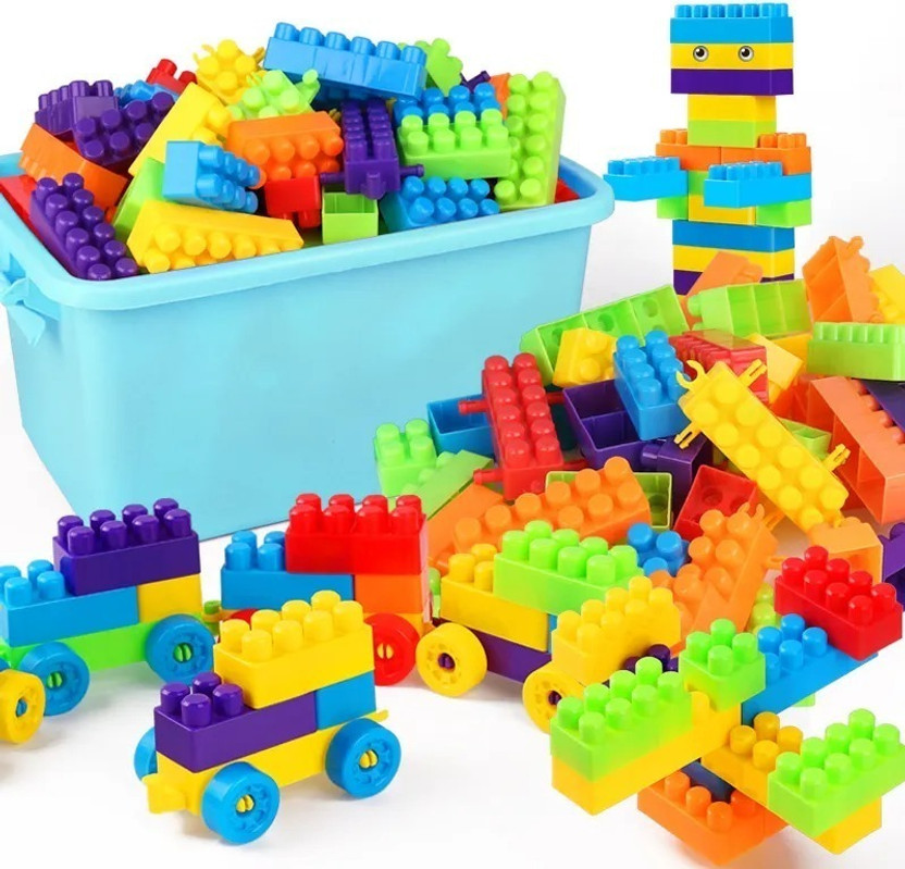 HOUSE OF COMMON New Creative 100+Building Blocks Educational Learning Skill Development Toy(Multicolor)