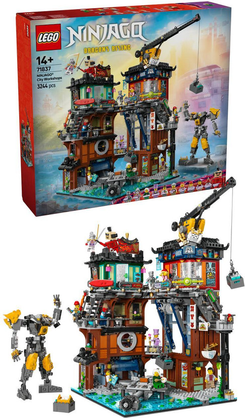 LEGO NINJAGO City Workshops Ninja Playset Building Kit 71837(Multicolor)
