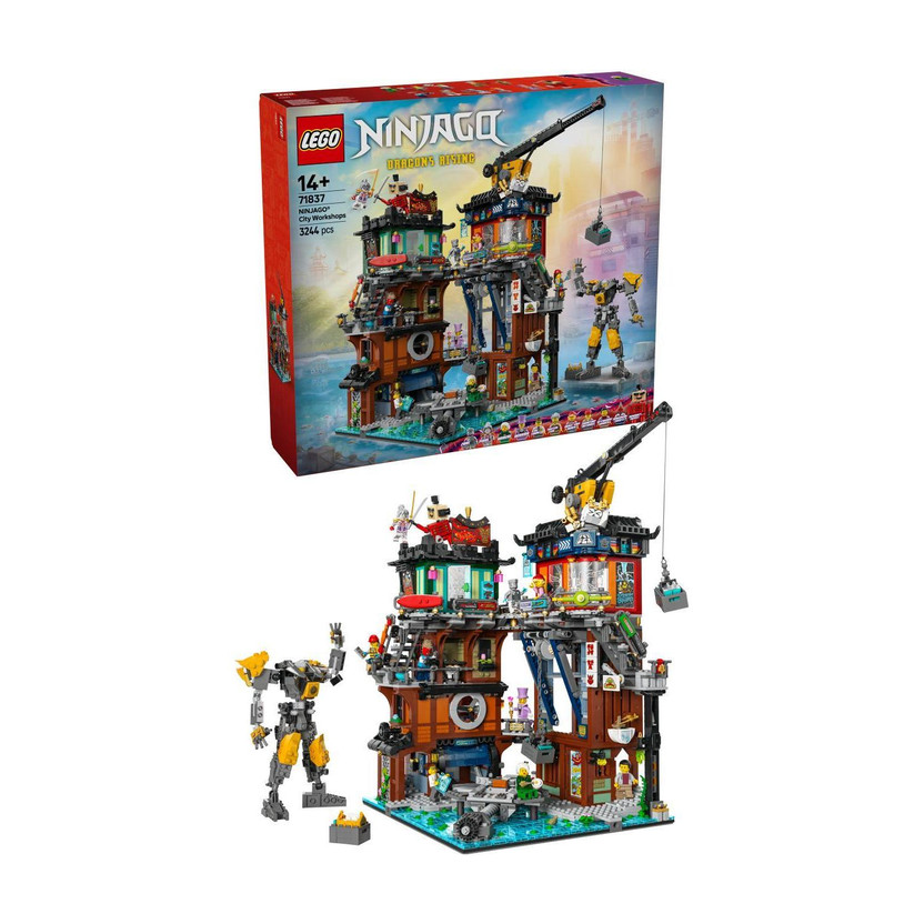 LEGO NINJAGO City Workshops Ninja Playset Building Kit 71837(Multicolor)