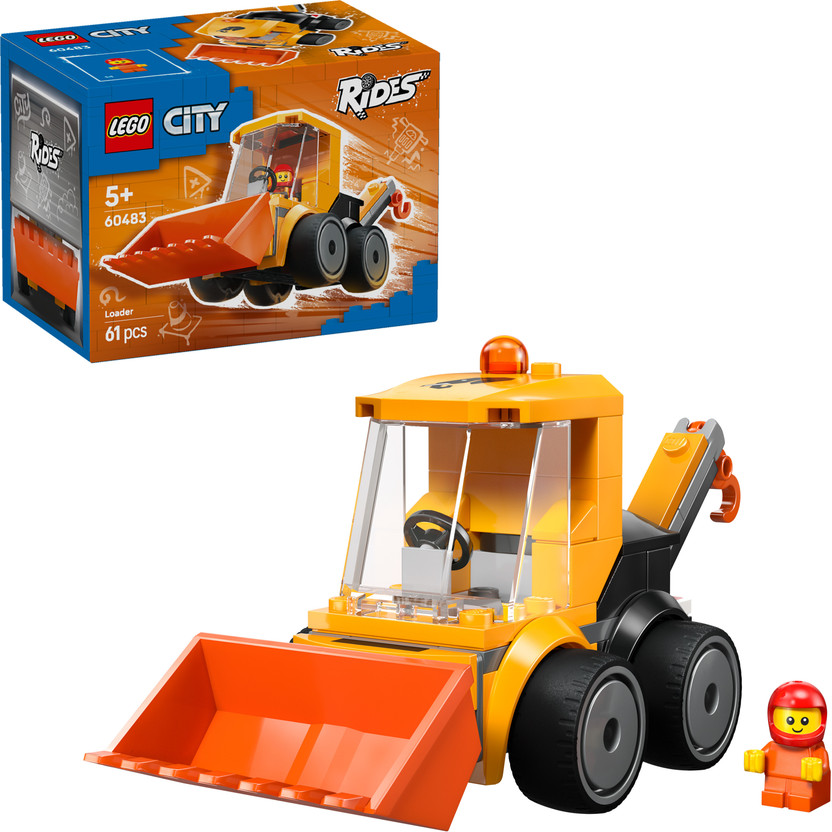 LEGO City Rides Construction Loader Toy Building Set 60483(Multicolor)