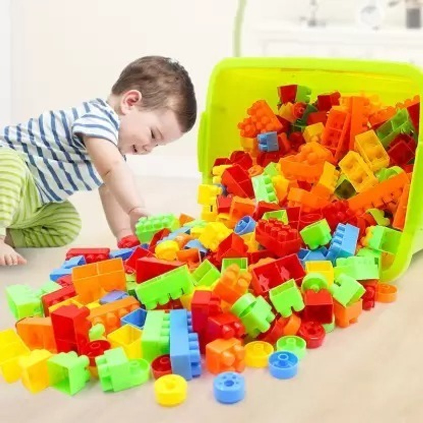 Pureey Building Bricks and Blocks for Kids 55 pcs(Multicolor)